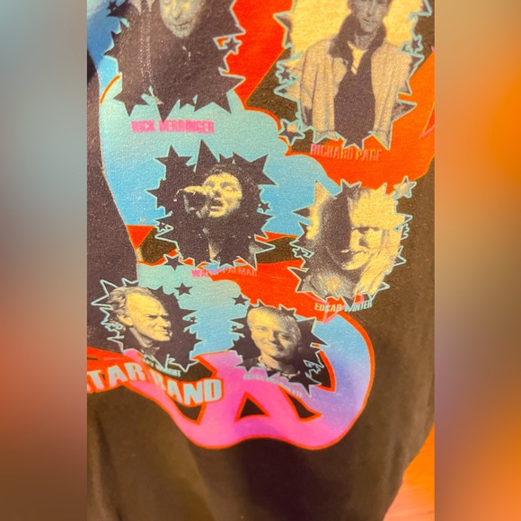 2010 RINGO STARR & HIS ALL STARR BAND Concert Tour (2X) T-Shirt EDGAR
WINTER - Picture 2 of 6